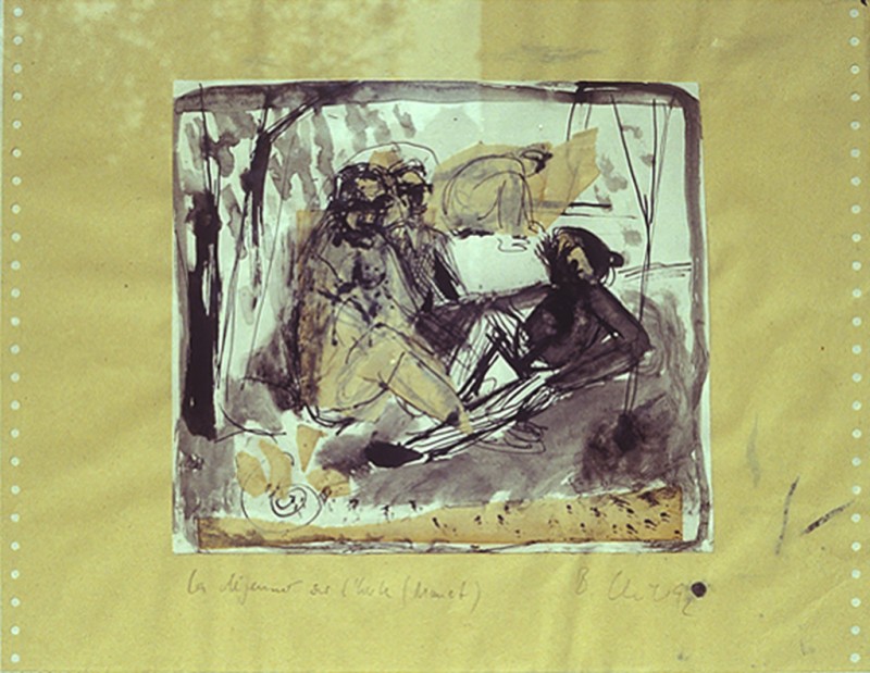 Le Déjeuner sur l’herbe II, 1992, MT, 50 x 65 cm